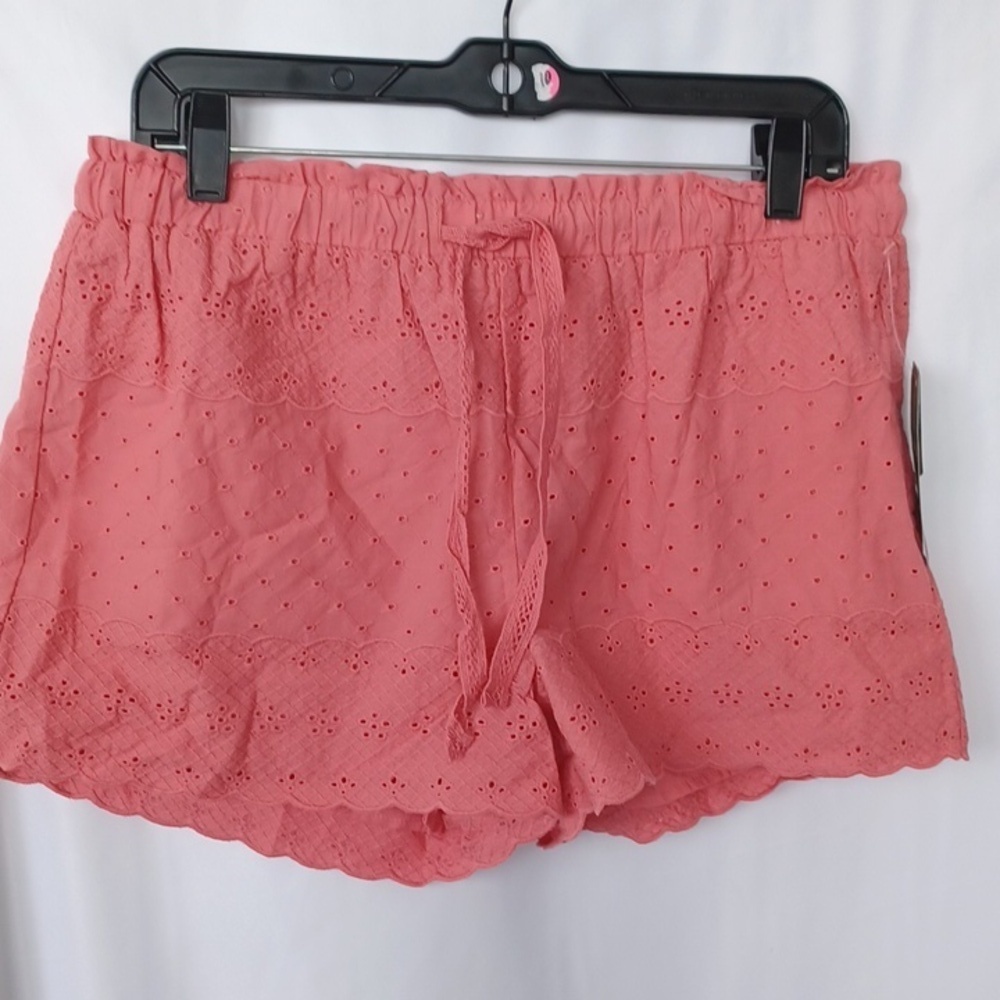 Rewind Coral Eyelet Lace Pull On Shorts nwt, Sz M